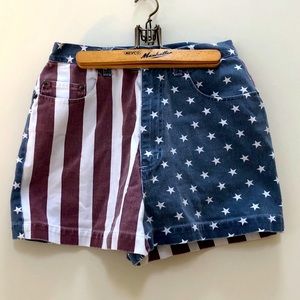 Vintage EXPRESS American Flag Shorts